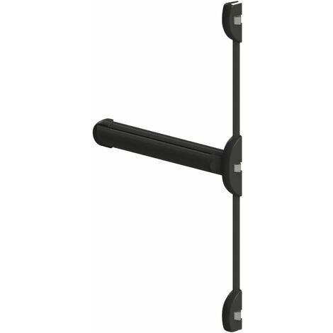 Serrure barre Antipanique Touch Bar 3 Points lateraux DOM Metalux Couleur - Noir, Dimension - 1170 mm