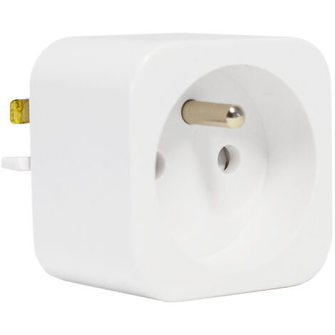 Rail électrique coulissant 2m avec 2 prises et 1 interrupteur – Puissance 3450W, Intensité 16A – Couleur blanc pour intérieur