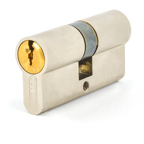 Cylindre de porte haute sécurité nickelé adriatic THIRARD Dimension - 30x 30 mm