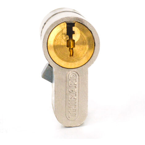 Cylindre de porte haute sécurité nickelé adriatic THIRARD Dimension - 30x 30 mm