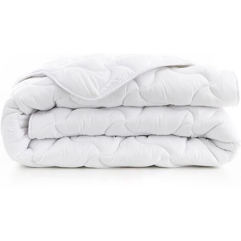 Couette de lit écoresponsable Douceur Absolue blanc ABEIL Dimension - 200x200, Grammage - 200 g/m2