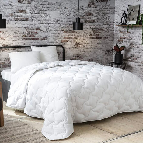Couette de lit écoresponsable Douceur Absolue blanc ABEIL Dimension - 200x200, Grammage - 200 g/m2