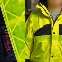 Parka de securite Haute visibilite Veste jaune XL impermeable et anti froid