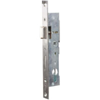 Bricard – Serrure multipoint encastrée 21 mm – Pêne demi-tour + pêne dormant – Acier inoxydable – Entraxe 70 mm – Réversible