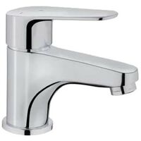 Robinet salle de bain mitigeur de lavabo chromé avec économiseur d'eau vidage complet NF