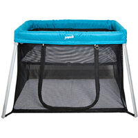 Lit parapluie de voyage pliable 2 niveaux – Ouverture latérale enroulable – Dimensions 112x83x65 cm – Poids 6.3 kg