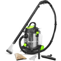 Aspirapolvere e shampoo a umido e a secco 1400W - 20L in acciaio inox - 18 Kpa con soffiatore - Constructor
