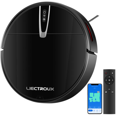 Liectroux V3S PRO Roboterstaubsauger, 4000Pa Saugleistung, App-Steuerung, intelligente automatische Aufladung, Trocken- und Nassreinigung, mit Speicher, 5 JAHRE GARANTIE