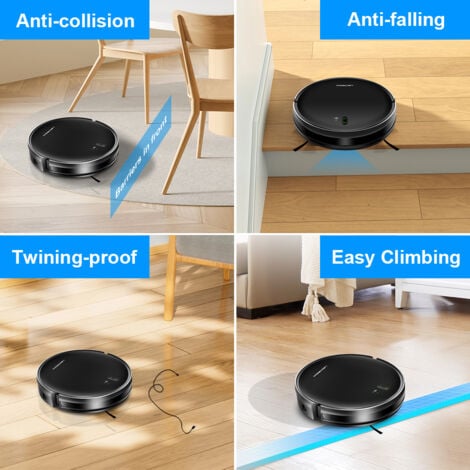 Robot Lavapavimenti Aspirapolvere Liectroux L200, Mappatura intelligente, App WiFi e controllo vocale, Aspirazione 4000Pa, Motore brushless, Funziona con Alexa e Google Assistant, Ideale per peli di a