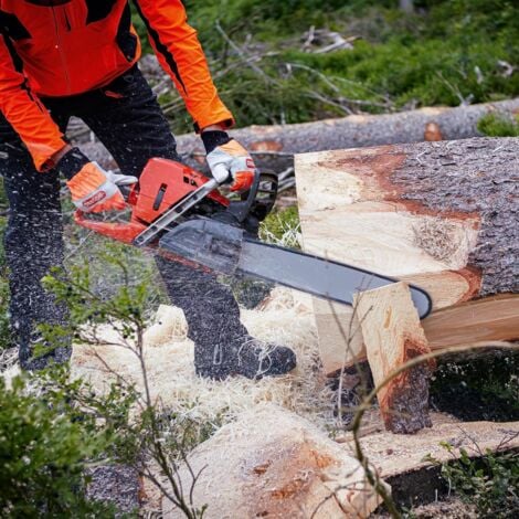 Lot de 3 Chaînes de Tronçonneuse pour Guide-Chaîne de 14" (35 cm), 52 Maillons d'Entraînement, Faible Rebond, Compatibles avec Husqvarna, McCulloch, Bosch, Ferrex, Primaster et autres