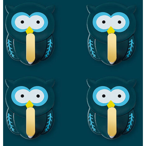 Angoily 4x Papagei Wandhaken - Biegsame Klebehaken Ohne Bohren In 4 Farben