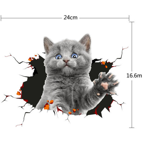 Lichtschalter Aufkleber Kätzchen Design - Abnehmbare Deko Für Schalter
