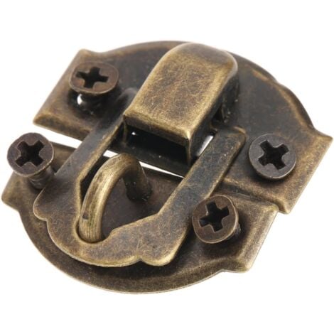 QUARKZMAN Vintage Verschlüsse 6er Set - 27x32 Mm Schwenkarm-Haken Für Kisten & Truhen