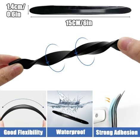 WreGmgg Multifunktionale Seilkombination - Mit 4 Schwarzen Silikonringen