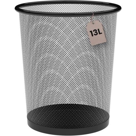 Holzoptik Mülleimer 22x27 Cm - Eleganter Papierkorb Für Bad & Küche