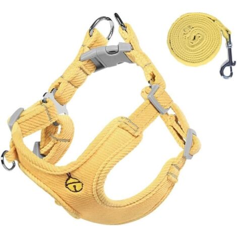 Hasengeschirr Mit Leine - Verstellbar Mit Süßer Schleife Für Kleintiere