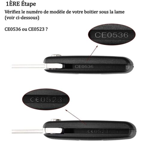 Custodia Chiave Pieghevole Per Peugeot 207 307 308 407 3008 5008 – Xukey Nero