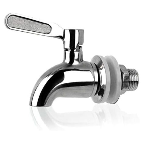 Cabilock Kupfer-Wasserhahn Mit Wasserfall-Auslauf – 1/2 Zoll, Messing, Für Getränkespender & Kaffeefässer, Gewerblich