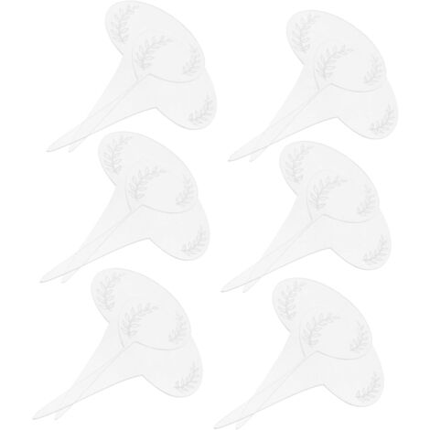 20 Stück Pflanzenetiketten-Haken Silber - Rostfreie Gartenmarkierer 20cm