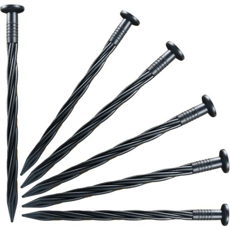 50 Stück Metall-Kantenpfähle, 25,4 Cm – Runde Spikes Für Pflasterkanten, Unkrautvlies, Zelt & Garten