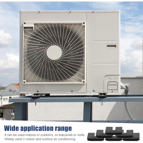 12 Stück Schwingungsdämpfer Klimaanlage - Gummi, 4.7x4.7cm