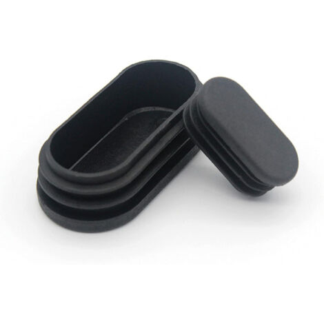 CCYKXA Plastic End Caps for Tubes Furniture Legs Oval End Caps for Plastic Chair Legs Oval Pipe Plug for Furniture Legs Trampoline Cabinet Chair 20pcs (15x30mm)