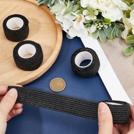 CCYKXA 4pcs Chair Leg Protectors Non-Slip Tape Floor Furniture Protectors Self Adhesive Glue-Free Strips Prevent Chairs Tables from Sliding No Noise Black