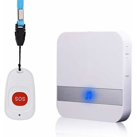 CCYKXA Home Alarm Wireless Alarm Elderly Patient Personal Alarm System Plug Version & Emergency Call Button Pager Alarm (1 to 1)
