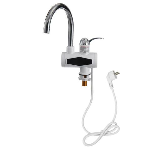 CCYKXA Basin Mixer Tap Kitchen Mixer Instant Electric Water Heater LED Display EU Plug
