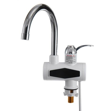 CCYKXA Basin Mixer Tap Kitchen Mixer Instant Electric Water Heater LED Display EU Plug