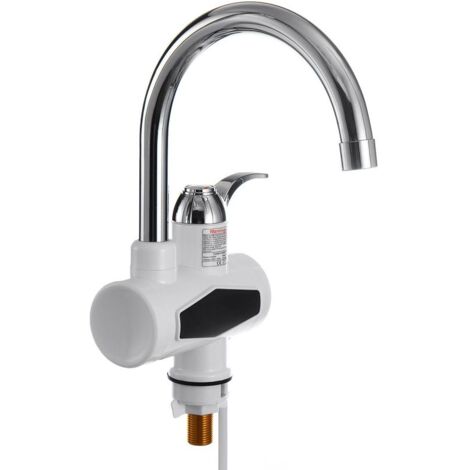 CCYKXA Basin Mixer Tap Kitchen Mixer Instant Electric Water Heater LED Display EU Plug
