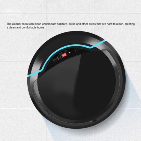 CCYKXA Smart Robot Floor Cleaner USB Rechargeable Clean Robot(Black)