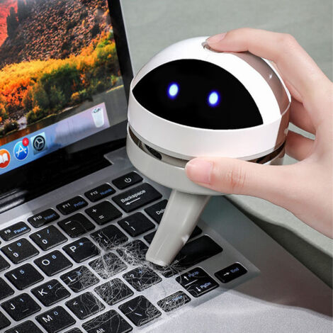 CCYKXA Mini Desktop Vacuum Cleaner with USB Charging and Cleaning Brush for Office and Home