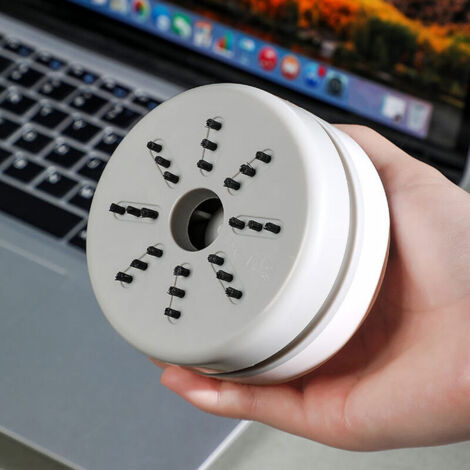 CCYKXA Mini Desktop Vacuum Cleaner with USB Charging and Cleaning Brush for Office and Home