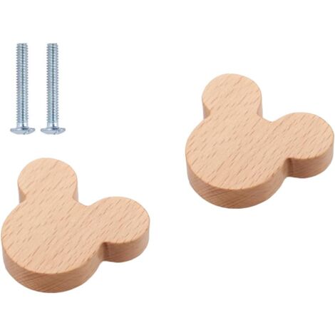 12Pcs Wooden Animal Drawer Knobs With Screws, 25cm Cute Jungle