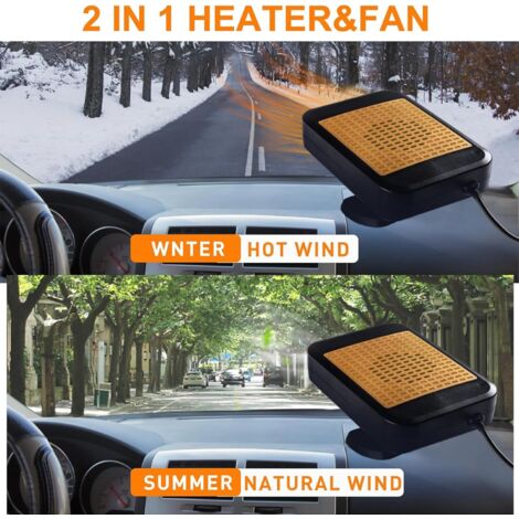 CCYKXA 12V 200W Car Heater, Portable Car Heater, Car Heater Defroster with 2 in 1 Fast Heating and Cooling Function for Car Defrosting