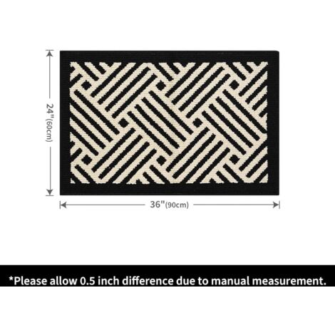 CCYKXA Outdoor Doormat Entrance 60 x 90 cm, Washable Indoor Entrance Mat - Waterproof - Non-slip - for the entrance, the front door, the patio, the corridor, the garden