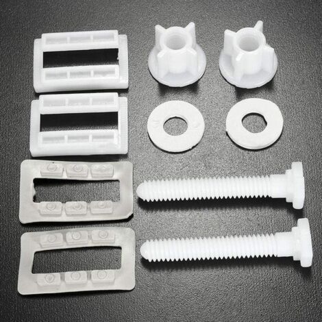 CCYKXAA （6×3.9×3.9cm） 1pair Toilet Seat Hinge Bolts Screws Replacement Fixing Kit Repair Tool for Bathroom Accessories