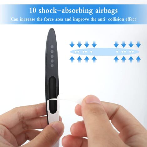 CCYKXA 4Pcs(Black) Door Edge Guard Strip, Car Door Edge Protector to Protect the Car, Car Bumper Protector in Anti-static Material Car Door Protection