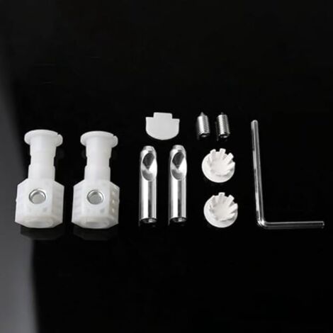 CCYKXAA （5.5×2.2×1.2cm） Wall Hung Toilet Fixing Kit, Fixing Screws, Universal Toilet Seat Fixing Bolts, Screw Kit