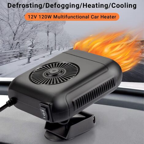 CCYKXA Car Heater, Portable Car Heater, Car Heater with Cigarette Lighter Plug, 12V 150W 2-in-1 Fast Heating and Cooling Fans for Fast Heating