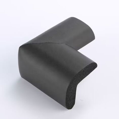 CCYKXA 12 Pack Baby Corner Protectors - Self-Adhesive Table Corner Guards - Baby and Child Protection - Black