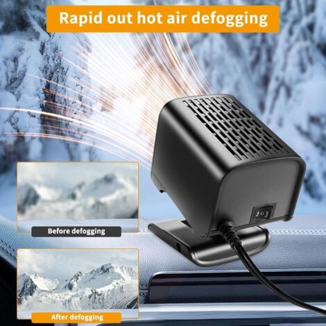 CCYKXA Car Heater, 12V 120W Portable Car Heater Defroster, Vehicle Truck Fan Defroster with 2 in 1 Fast Heating and Cooling Function for Window