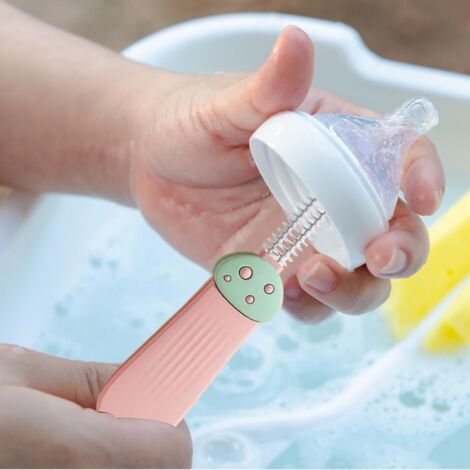 CCYKXAA 1 PCS Bottle Lid Brush – Cup Lid Brush – Nipple and Water Bottle Brush  Home Bottle Cleaning Tools for Narrow Cup Spaces