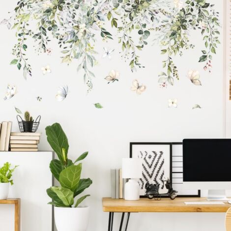 HAOHUODUO Green Vine Leaves Wall Sticker – 22x28.7 Inch, Removable Decal For Living Room - View #7