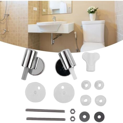 CCYKXA 2 Pack Traditional & Contemporary Toilet Seat Replacement Kit with Quick Release Soft Close Hinges, Top Fixing Hinges