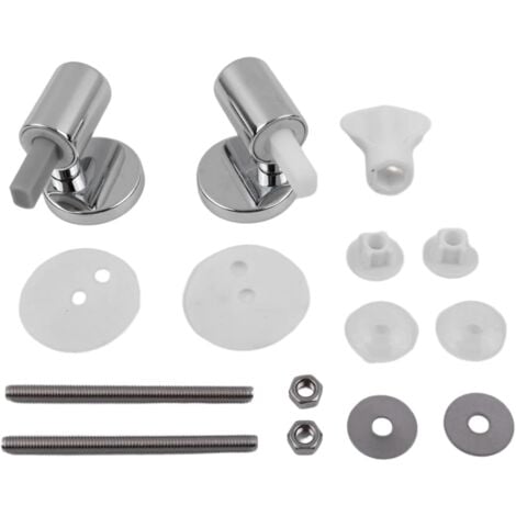 CCYKXA 2 Pack Traditional & Contemporary Toilet Seat Replacement Kit with Quick Release Soft Close Hinges, Top Fixing Hinges