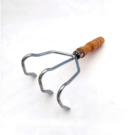 CCYKXA Garden Rake Claw Rake Stainless Steel Garden Tool 3 Claws
