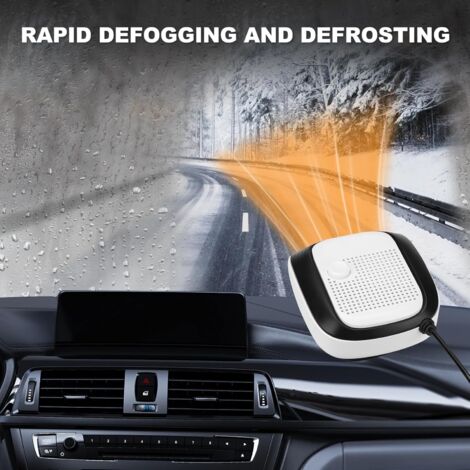 CCYKXA 24V 150W Car Heater, 2 in 1 Portable Car Heater Fan, Car Fan Heater with 360 Rotating Base