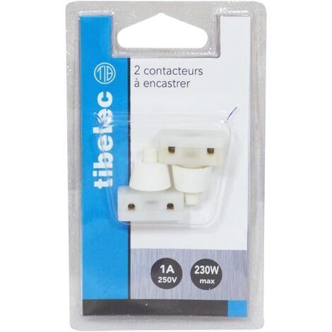 CCYKXA 544410 Set of 2 white flush-mounted switches